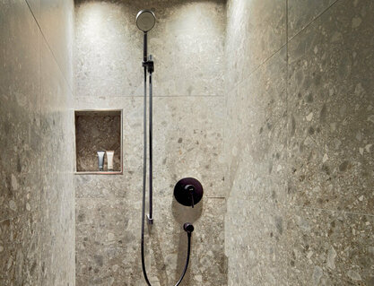 Dusche im Mei.Auszeit Appartement