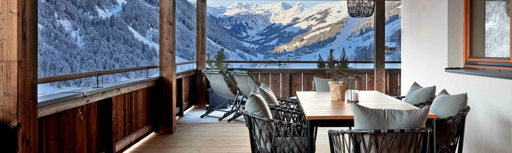 Die Terrasse in den Mei.Berg Appartements