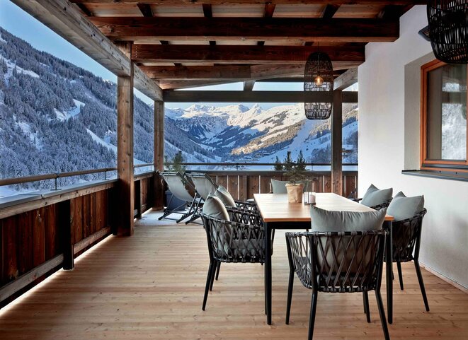 Terrasse im Appartement Die Terrasse in den Mei.Berg Appartements