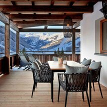 Die Terrasse in den Mei.Berg Appartements