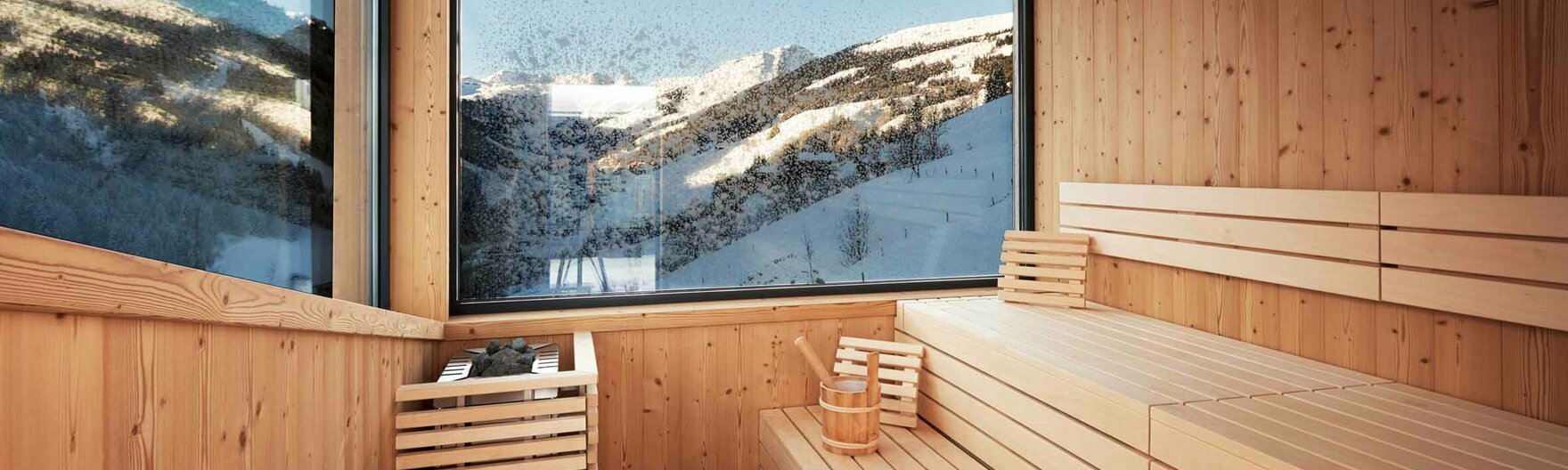 Ausblick aus der Panorama-Sauna