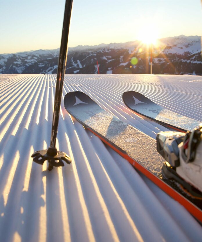 Nahaufnahme Skifahrer